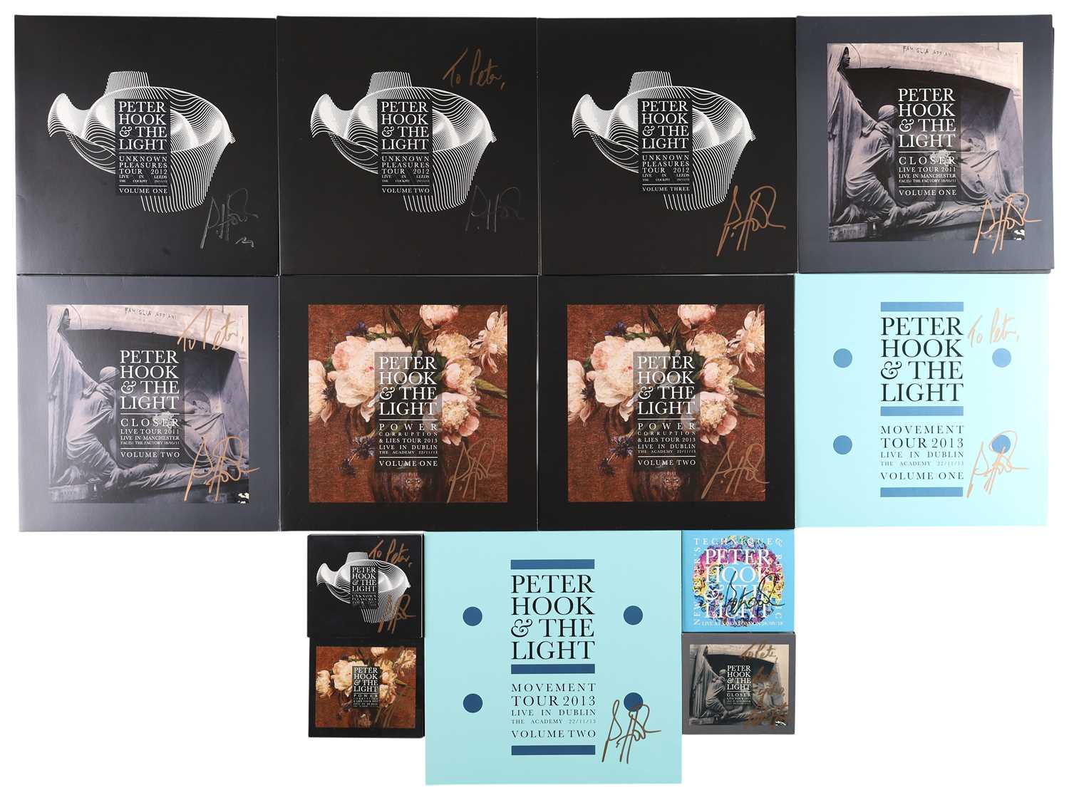 Lot 30 - PETER HOOK & THE LIGHT SIGNED LP AND CD COLLECTION