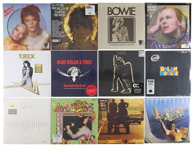 Lot 177 - GLAM - 70'S ROCK - LP COLLECTION - MODERN PRESSINGS - BOWIE, T.REX, QUEEN