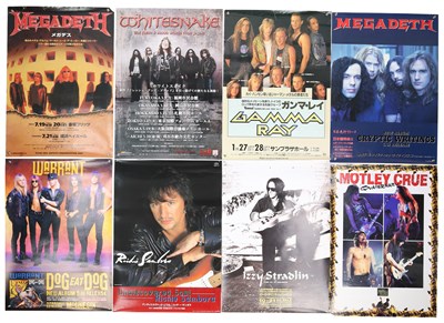 Lot 100 - METAL / HARD ROCK - JAPANESE POSTER COLLECTION - 1990S.