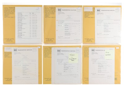 Lot 295 - NEW WAVE / POP - BBC TRANSCRIPTION DISCS - LP PACK