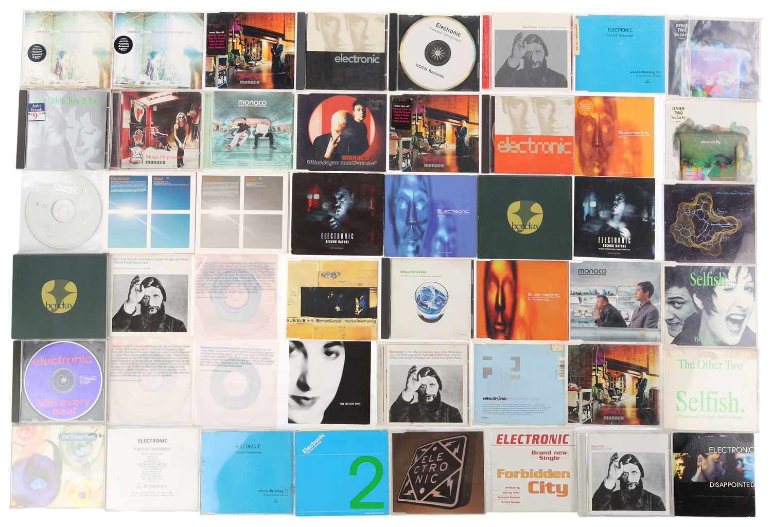Lot 35 - NEW ORDER SOLO PROJECTS ON CD ALBUMS, SINGLES + PROMO VHS PACKAGE