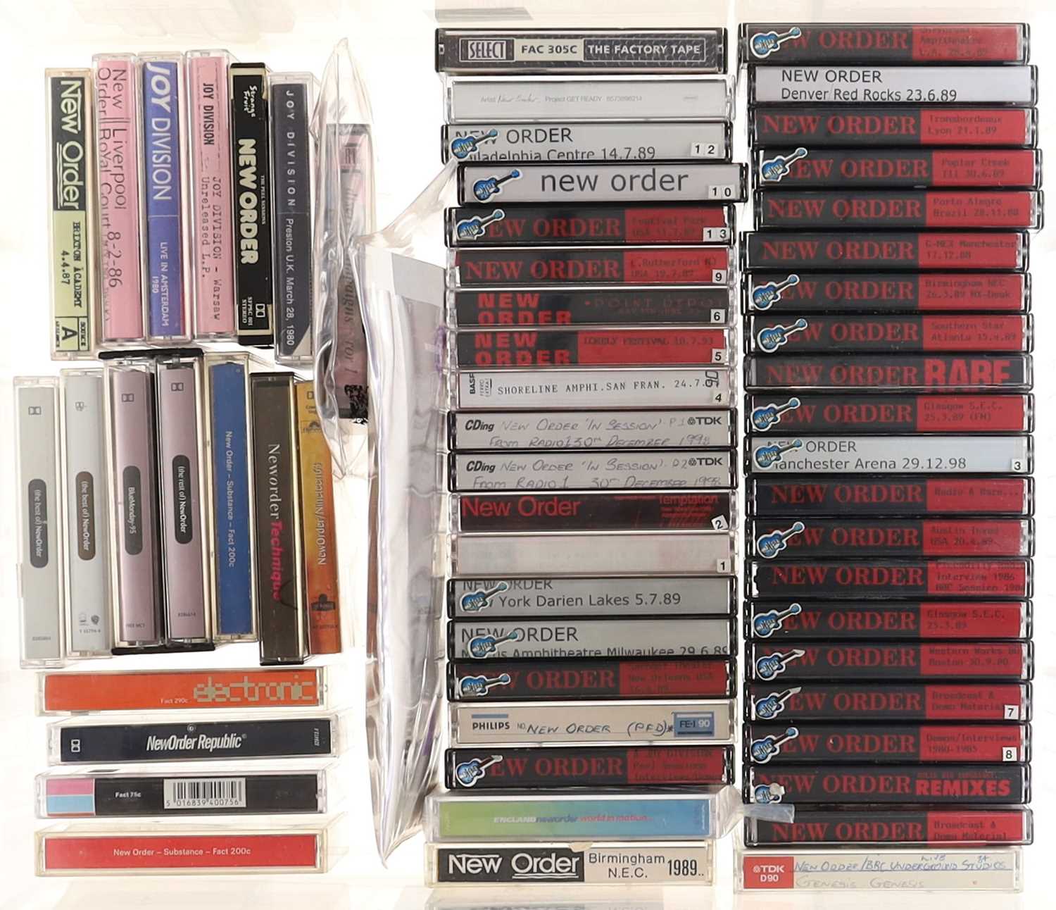 Lot 36 - NEW ORDER/JOY DIVISION STUDIO, PRIVATE & PROMO RELEASE CASSETTE TAPES