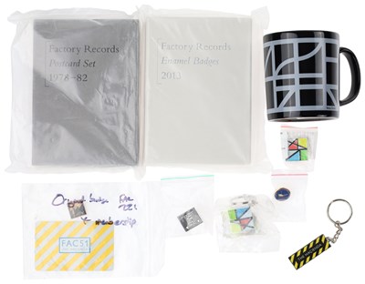 Lot 137 - FACTORY RECORDS - ORIGINAL BADGE AND MEMBERSHIP CARD.
