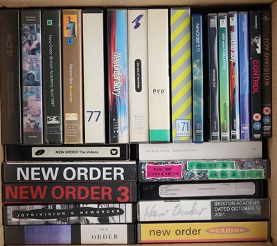 Lot 138 - NEW ORDER / FACTORY RECORDS - VHS INC PROMO TAPES.