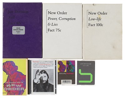 Lot 49 - NEW ORDER, JOY DIVISION CASSETTE BOXES & MINIDISC PACK