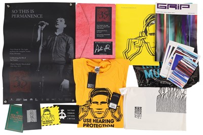 Lot 140 - JOY DIVISION / NEW ORDER / FACTORY - MEMORABILIA FROM EXHIBITIONS/CONCERTS.