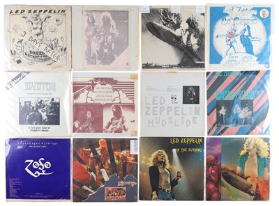 Lot 340 - LED ZEPPELIN PRIVATE PRESSING LP'S INCLUDING RARITIES AND 70'S / 80'S PRESSINGS