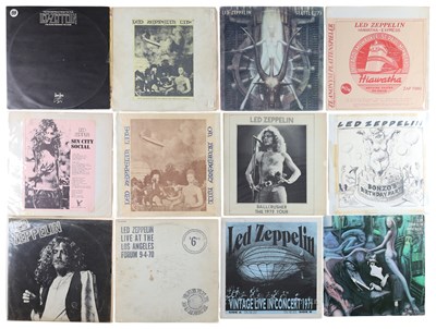 Lot 342 - LED ZEPPELIN PRIVATE PRESSING LP'S INCLUDING RARITIES AND 70'S / 80'S PRESSINGS