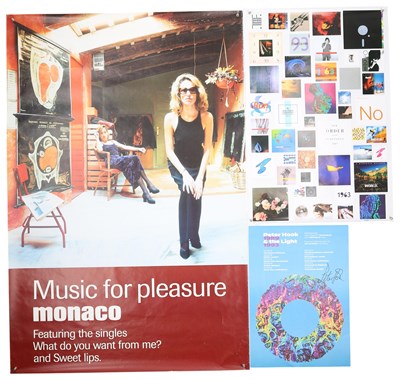 Lot 177 - PETER HOOK / MONACO POSTER COLLECTION INC PETER HOOK SIGNED.