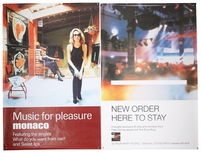 Lot 178 - NEW ORDER / MONACO - POSTER COLLECTION.