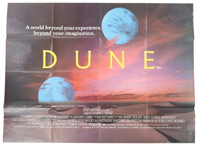 Lot 84 - DUNE (1984) - ORIGINAL UK QUAD POSTER.