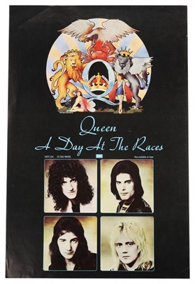 Lot 106 - QUEEN - A DAY AT THE RACES PROMO POSTER.