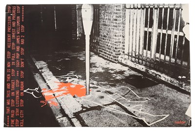 Lot 107 - IGGY POP / JAMES WILKINSON - ORIGINAL KILL CITY PROMO POSTER.