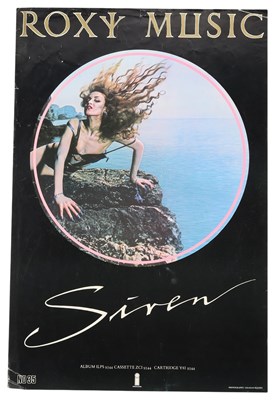 Lot 108 - ROXY MUSIC - ORIGINAL SIREN PROMOTIONAL POSTER .