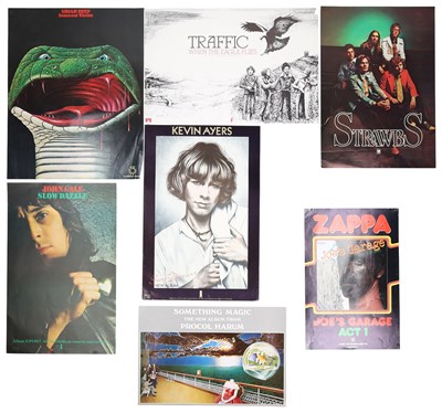 Lot 117 - 1970S PROG / PSYCH PROMO POSTERS - URIAH HEEP / TRAFFIC ETC.
