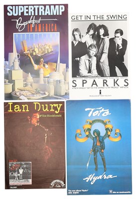 Lot 120 - 1970S STARS - ROCK / PUNK / PROG - PROMO POSTER COLLECTION.
