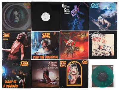 Lot 352 - OZZY OSBOURNE LP, EP AND SINGLE PACK INCLUDING LIVE AND LOUD