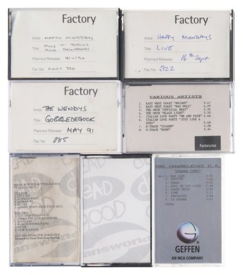 Lot 61 - PROMO CASSETTE TAPES - HAPPY MONDAYS, THE CHAMELEONS, FACTORY RECORDS