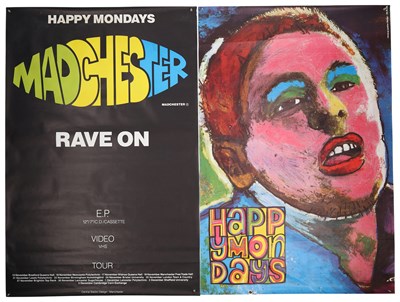 Lot 88 - HAPPY MONDAYS BILLBOARD POSTERS INC 'MADCHESTER RAVE ON'.