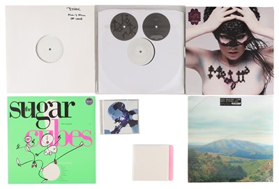 Lot 358 - BJORK LPS, 12" PROMOS, WHITE LABELS, LIMITED + SIGNED CD!