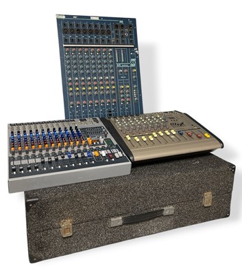 Lot 12 - A QUASAR DISCO-DECK & THREE MIXERS.
