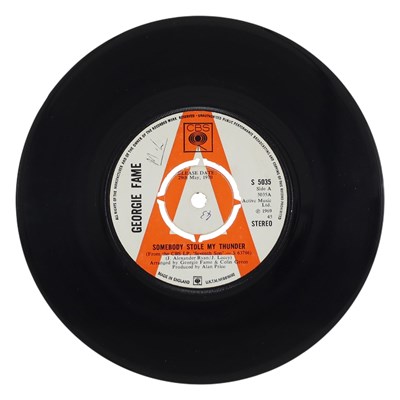 Lot 73 - GEORGIE FAME - 'SOMEBODY STOLE MY THUNDER' 7" - UK 1969 CBS DEMO, MOD NORTHERN