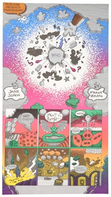 Lot 126 - PSYCHEDELIA - 500+ COPIES OF A NIGEL MENTZEL PRINTED DETROIT GRANDE BALLROOM POSTER.