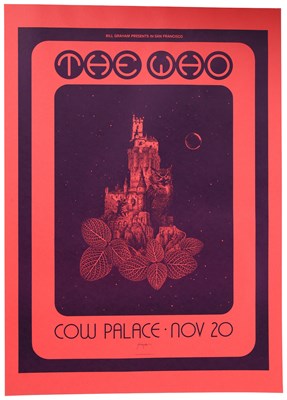 Lot 127 - THE WHO - 100+ COPIES OF A 1973 COW PALACE REPRINT POSTER.