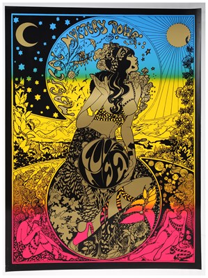 Lot 136 - PSYCHEDELIA - LIKELY C 200 COPIES OF A NIGEL MENTZEL DESIGNED POSTER.