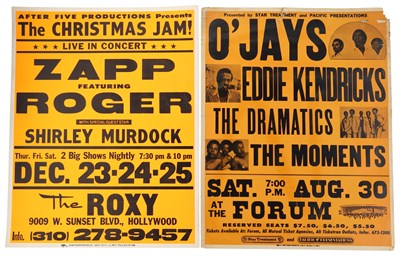 Lot 138 - FUNK / SOUL - ORIGINAL US CONCERT POSTERS INC ZAPP / EDDIE KENDRICKS.