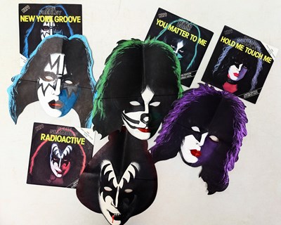 Lot 454 - HEAVY ROCK - METAL - 7" SINGLE PACK - KISS, VAN HALEN, BON JOVI