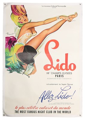 Lot 15 - LIDO PARIS - PIERRE LAURENT BRENOT POSTER (1977)