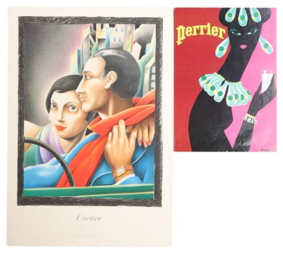 Lot 16 - CARTIER & PERRIER ADVERTISING POSTERS - COLLECTION OF TWO