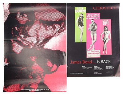 Lot 18 - JAMES BOND EXHIBITION & CHRISTIE'S AUCTION POSTERS - COLLECTION OF TWO