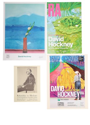 Lot 27 - DAVID HOCKNEY EXHIBITION POSTERS - COLLECTION OF FOUR
