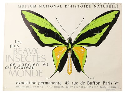 Lot 30 - FRENCH NATURAL HISTORY MUSEUM EXHIBITION POSTER