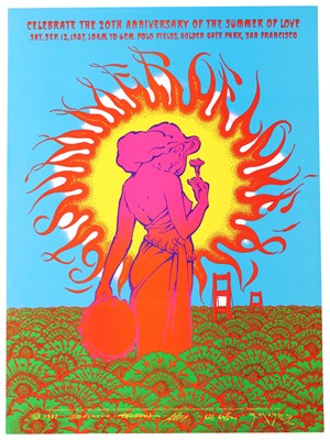 Lot 35 - SUMMER OF LOVE 20TH ANNIVERSARY FESTIVAL POSTER (1987)