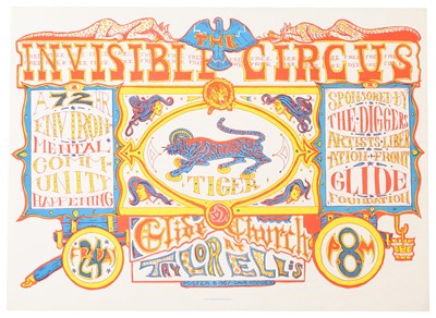Lot 38 - INVISIBLE CIRCUS FESTIVAL POSTER (REPRODUCTION)