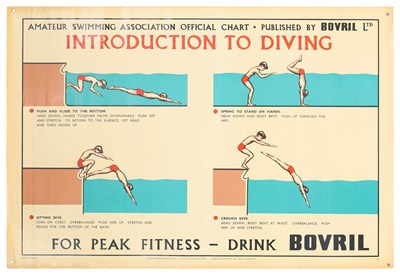 Lot 40 - BOVRIL / AMATEUR SWIMMING ASSOCIATION SPORTS POSTER