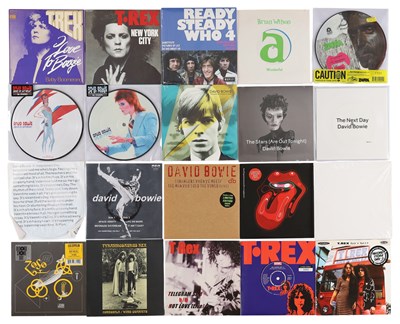 Lot 432 - MIXED ROCK 7"S INCLUDING ARCHIVE PRESSINGS DAVID BOWIE, THE ROLLING STONES
