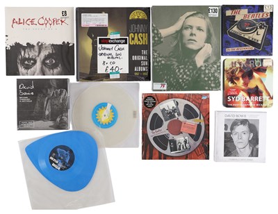 Lot 470 - MIXED CLASSIC ARTISTS BOXSETS, CD'S, 10"S INCLUDING DAVID BOWIE, SYD BARRETT