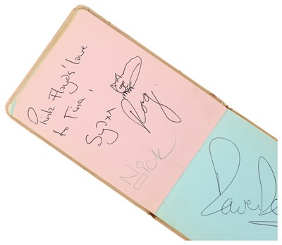 Lot 292 - PINK FLOYD - EXCELLENT SET OF VINTAGE AUTOGRAPHS.