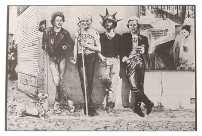 Lot 153 - CRASS - BLOODY REVOLUTIONS UNFOLDED POSTER PRINT.