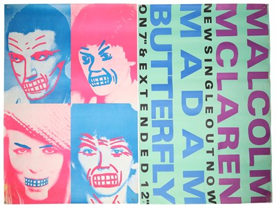 Lot 155 - MUSIC BILLBOARD POSTERS INC TALKING HEADS / MALCOLM MCLAREN.