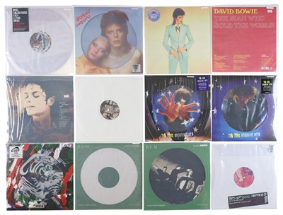 Lot 481 - NEW WAVE, ROCK AND MORE LP, 12", PICTURE DISC COLLECTION INCLUDING THE CURE, R.E.M