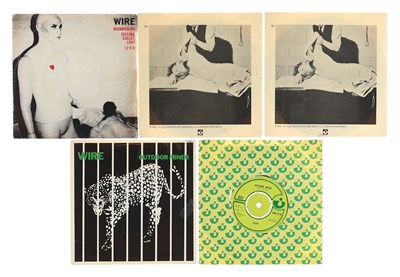 Lot 158 - WIRE - 7" SINGLES PACK WITH RARITIES & PROMOS