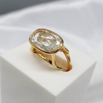 Lot 185 - NOEL GALLAGHER (OASIS) - SOLANGE AZAGURY-PARTRIDGE 18CT ROSE GOLD 'BI-DI' DIAMOND RING PRESENTED TO SARA MACDONALD.