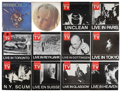 Lot 579 - INDUSTRIAL / ELECTRONIC - PSYCHIC TV / THROBBING GRISTLE / HARDCORPS - LP COLLECTION