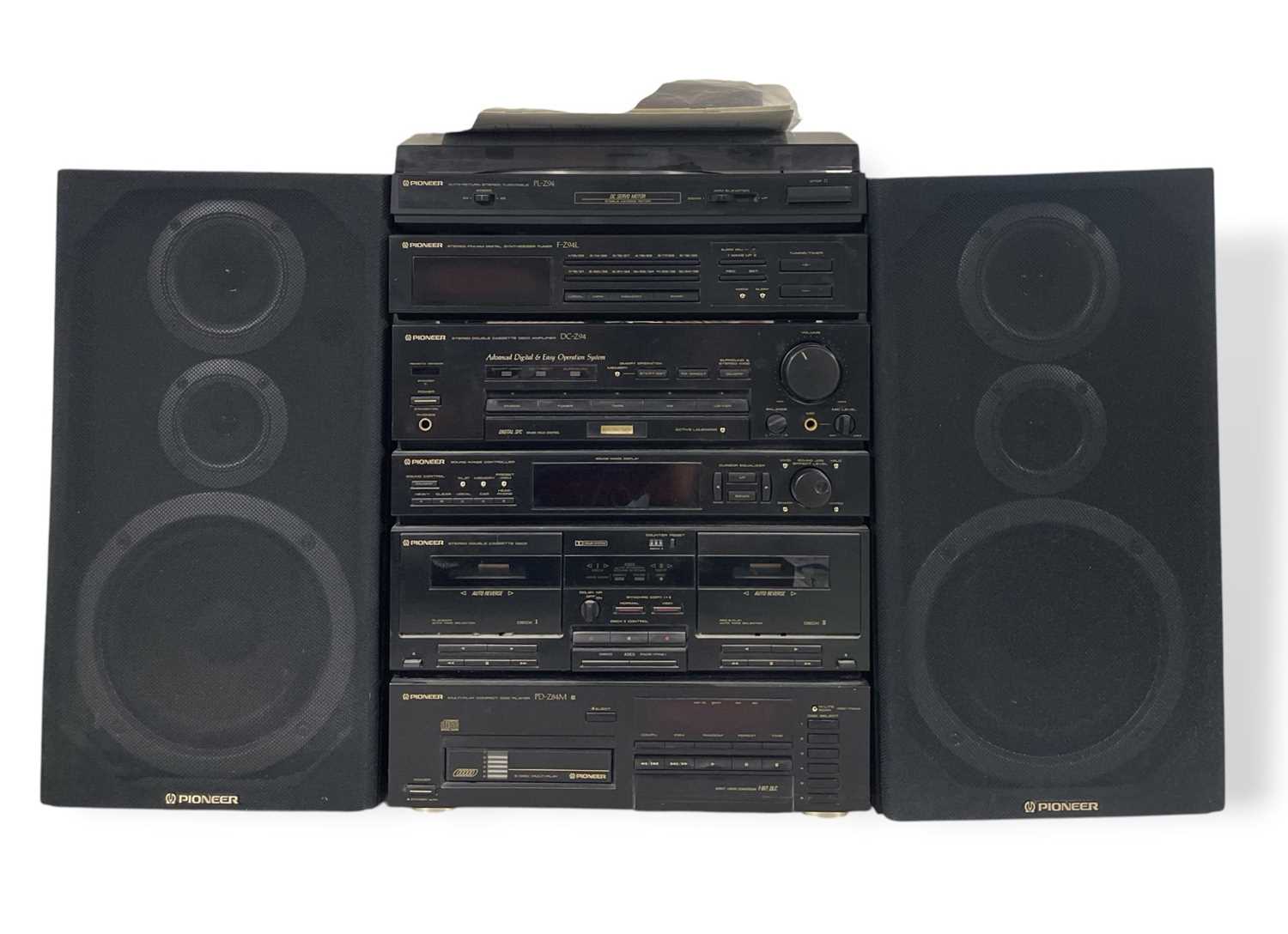 Lot 8 - PIONEER HIFI STACK & SPEAKERS.
