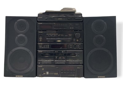 Lot 8 - PIONEER HIFI STACK & SPEAKERS.